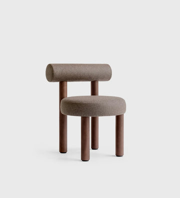 Contemporary Sculptural Lounge Chair in Earth Tones