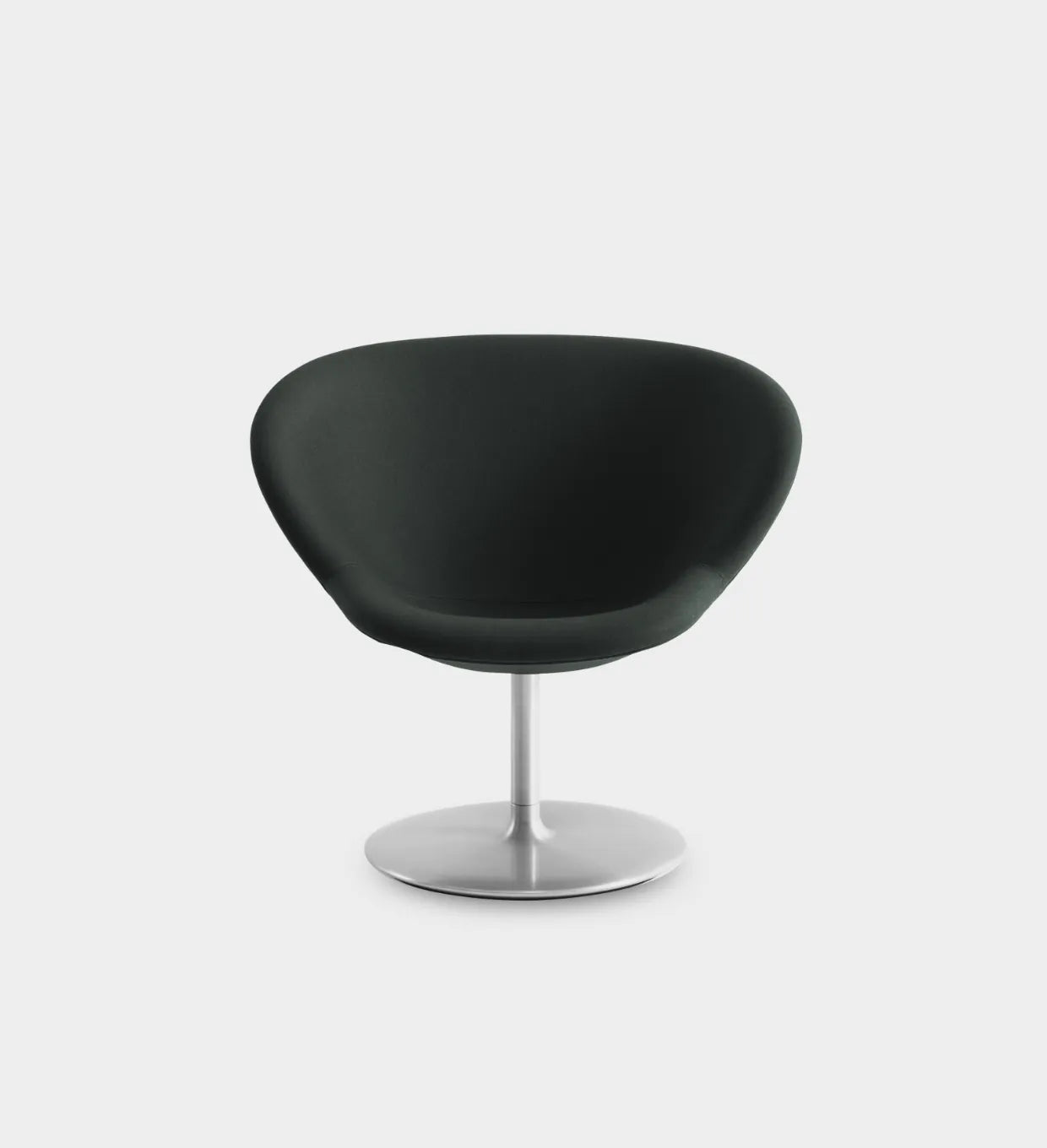 Modern Swivel Lounge Chair with Metal Pedestal Base