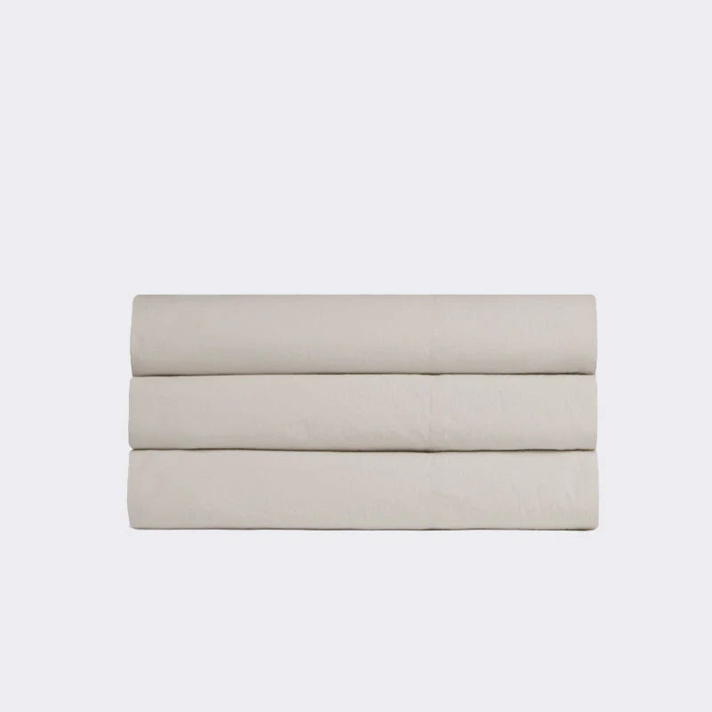 Natural Linen Flat Sheet – 100% Flax Linen Bedding